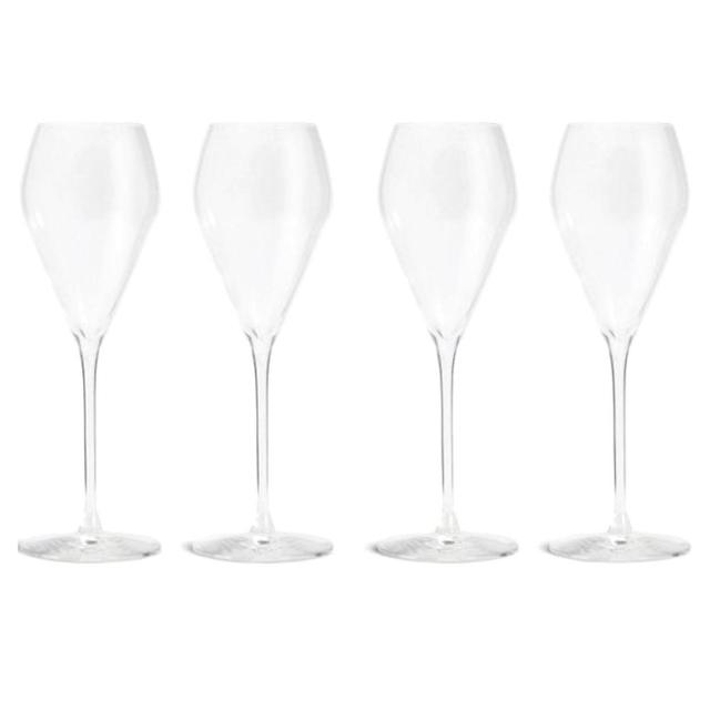 M&S Maxim Crystal Prosecco Glasses Set   4 per pack GOODS M&S   