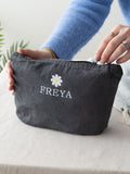 No Ordinary Gift personalised washed finish pouch 18x21cm, UK version