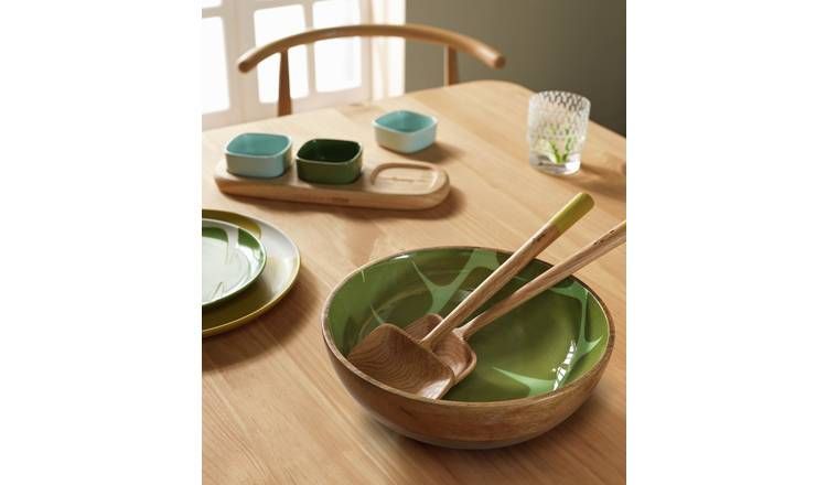 Habitat x Scion Lohko Mango Wood Salad Bowl - Multicoloured GOODS Argos