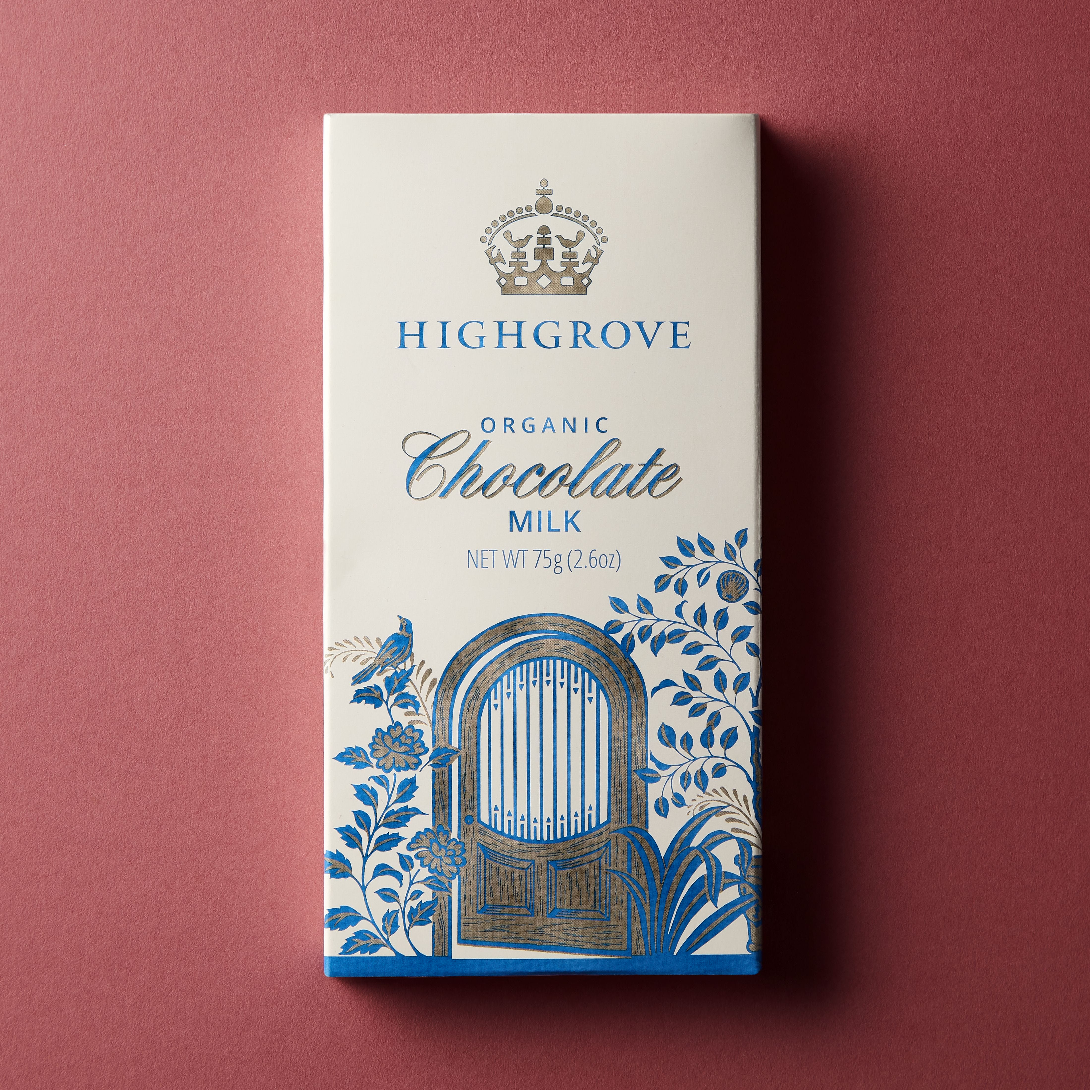 Highgrove organic milk chocolate bar 75g - British product