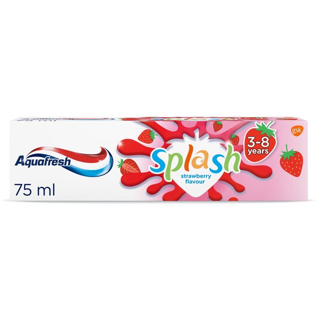 Aquafresh Kids Toothpaste Splash Age 3-8 Strawberry & Mint   75ml GOODS M&S   