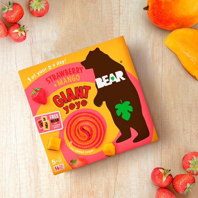 BEAR GIANT Fruit Yoyos Strawberry & Mango Multipack   5 x 20g GOODS M&S   