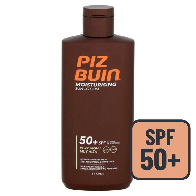 Piz Buin Moisturising SPF 50 Sun Lotion   200ml