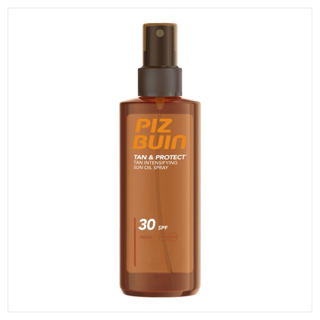 Piz Buin Tan & Protect SPF 30 Sunscreen Spray Tan Accelerating Oil   150ml GOODS M&S   