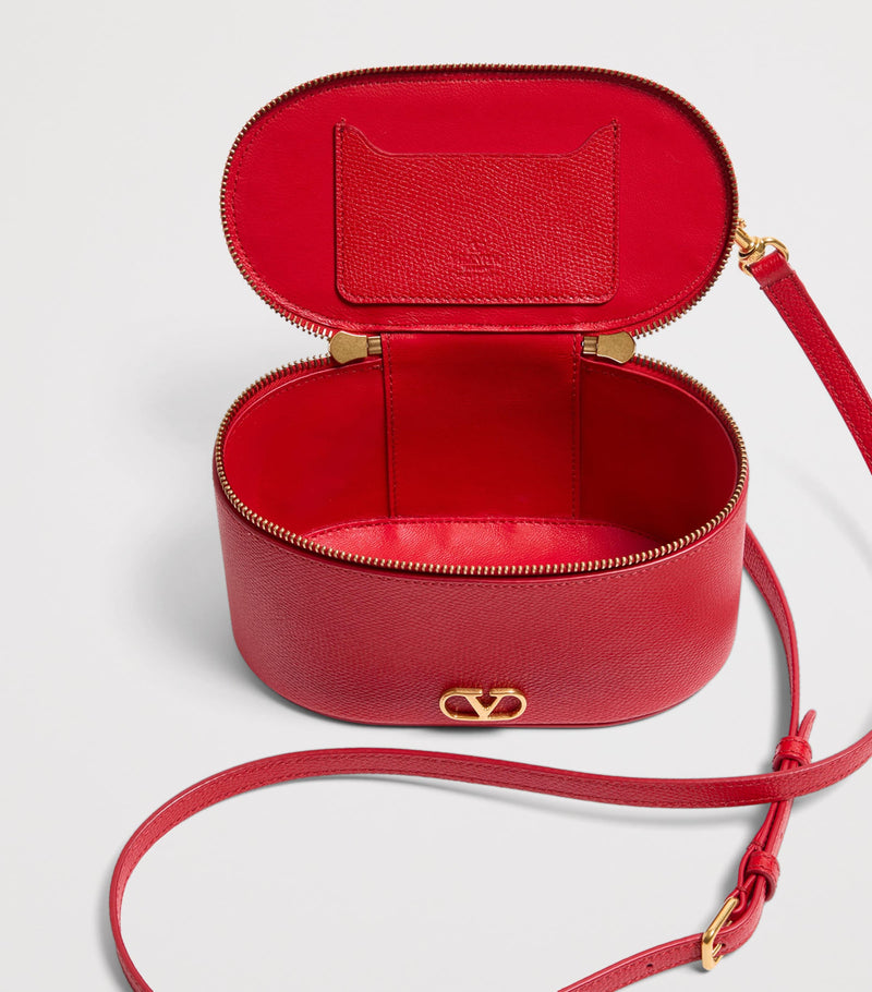 Valentino Garavani mini leather vanity case top-handle bag - British product