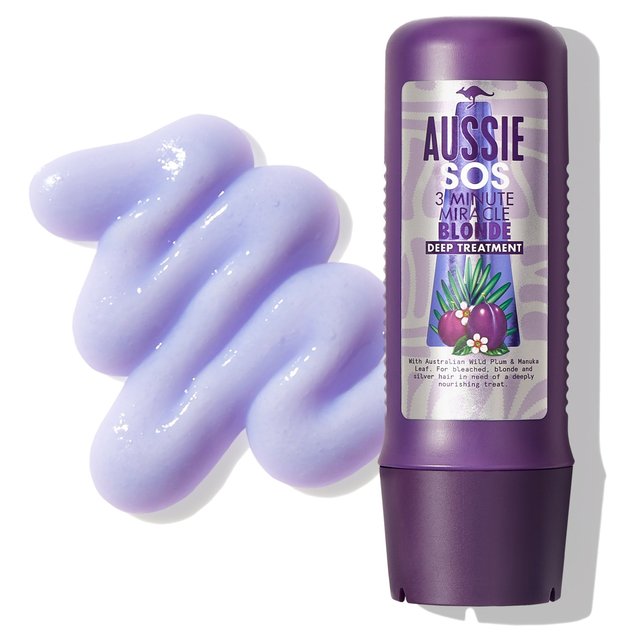 Aussie Blonde Hydration Purple 3 Minute Miracle Deep Hair Mask   225ml GOODS M&S   