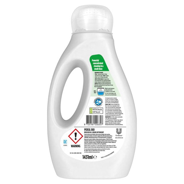 Persil Laundry Washing Liquid Detergent Bio 53 Washes   1.431L GOODS M&S   