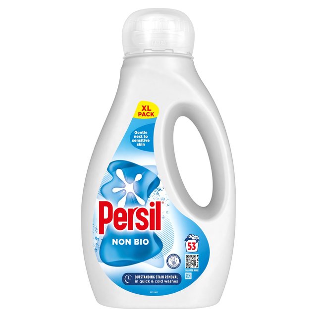 Persil Laundry Washing Liquid Detergent Non Bio 53 Washes   1.431L