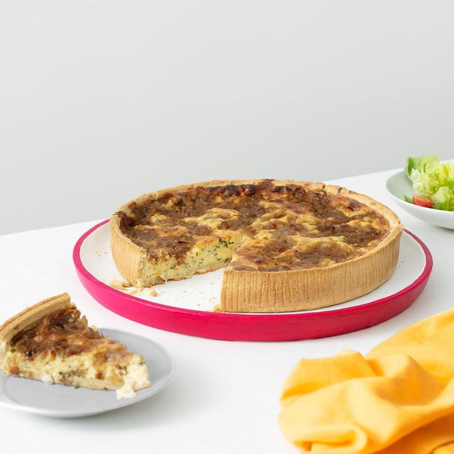 M&S Quiche with Caramelised Onion Cheddar & Emmental Cheese   1.5kg