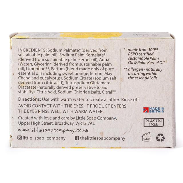 Little Soap Company Naturals Bar Soap Lemon Zest    100g GOODS M&S   