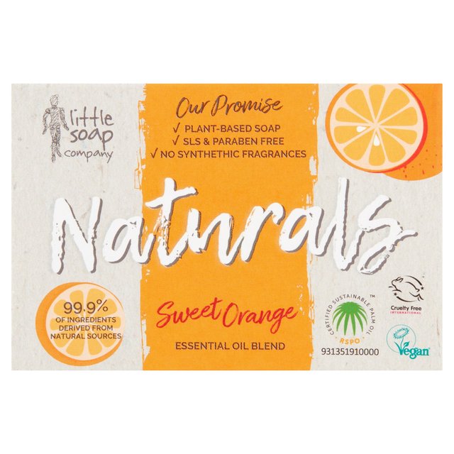 Little Soap Company Naturals Bar Soap Sweet Orange   100g