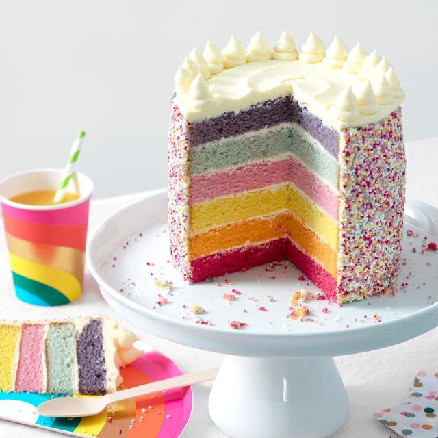 M&S Rainbow Sponge Layer Cake   1.3kg GOODS M&S   