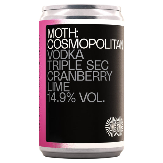 Moth Cosmopolitan Vodka Triple Sec Cranberry Lime 125ml GOODS Sainsburys   