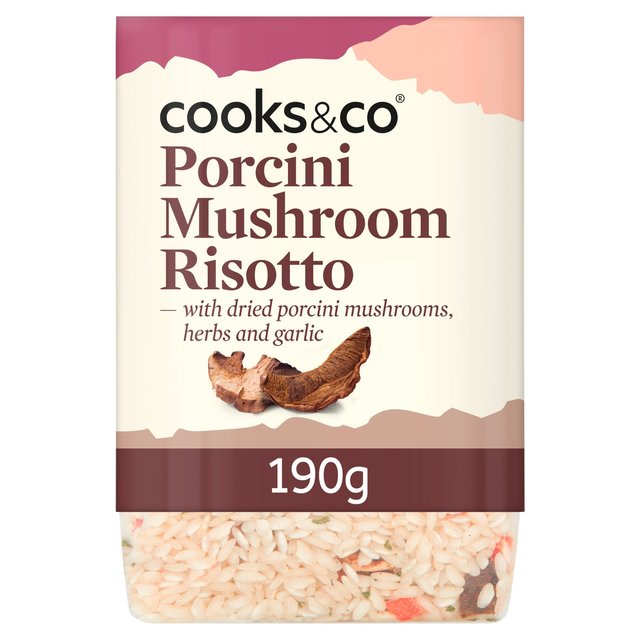 Cooks & Co Porcini Mushroom Risotto   190g GOODS M&S   