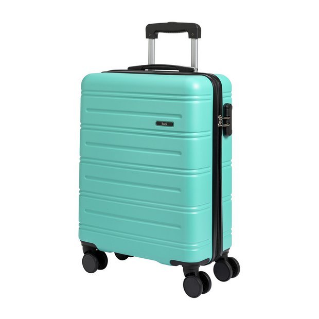 Rock Lisbon hard shell cabin case turquoise small - British product
