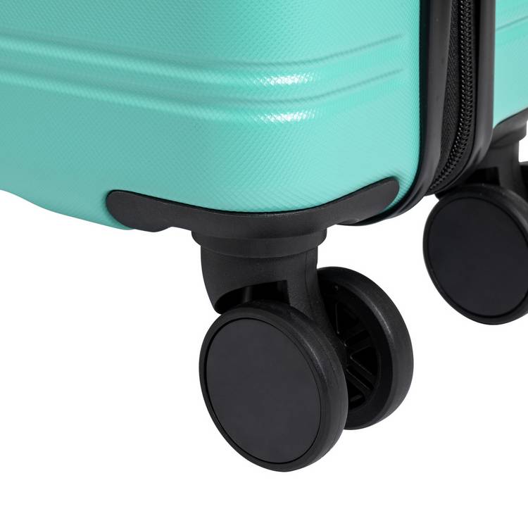 Rock Lisbon hard shell cabin case turquoise small - British product