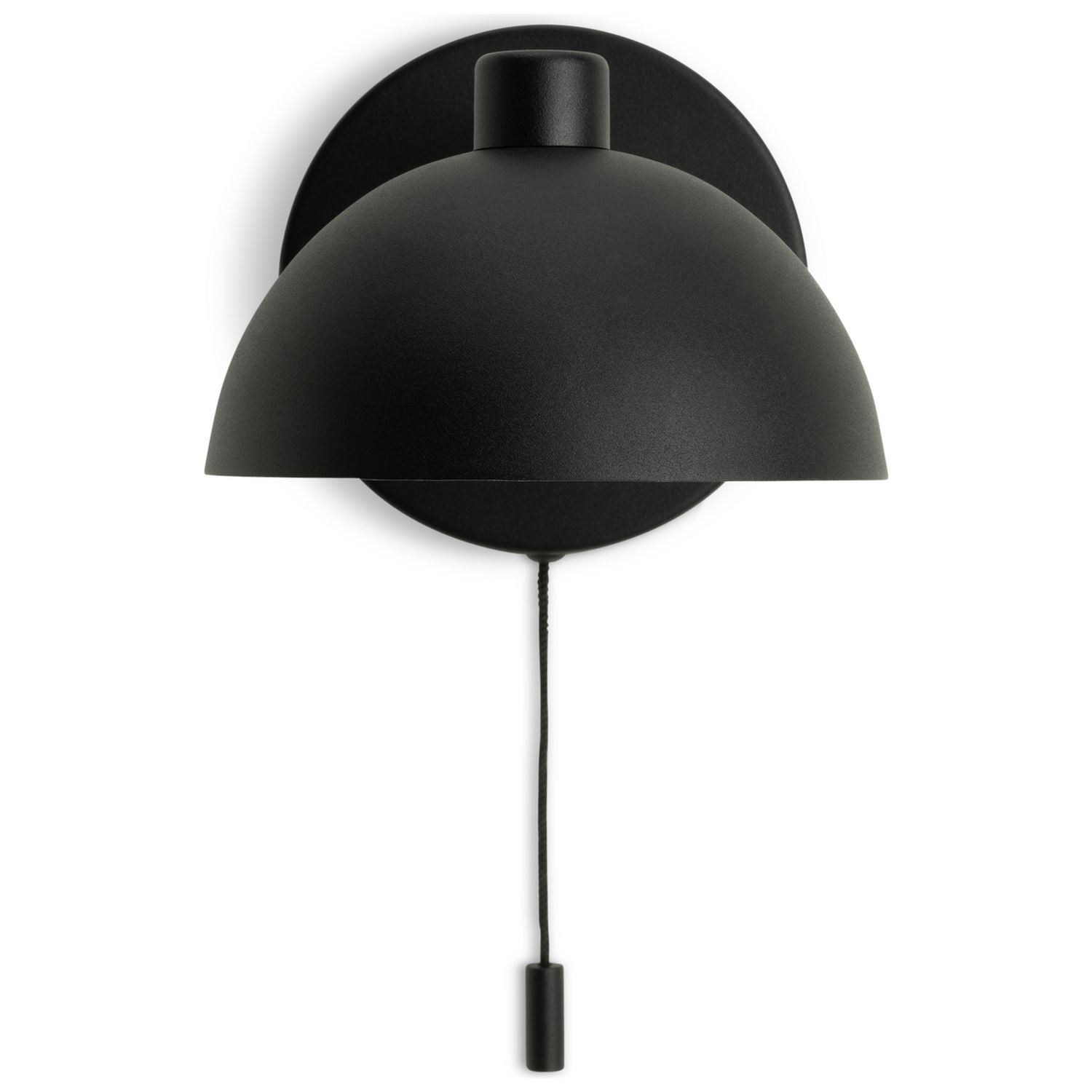 Habitat Mushroom steel wall light in black - British product