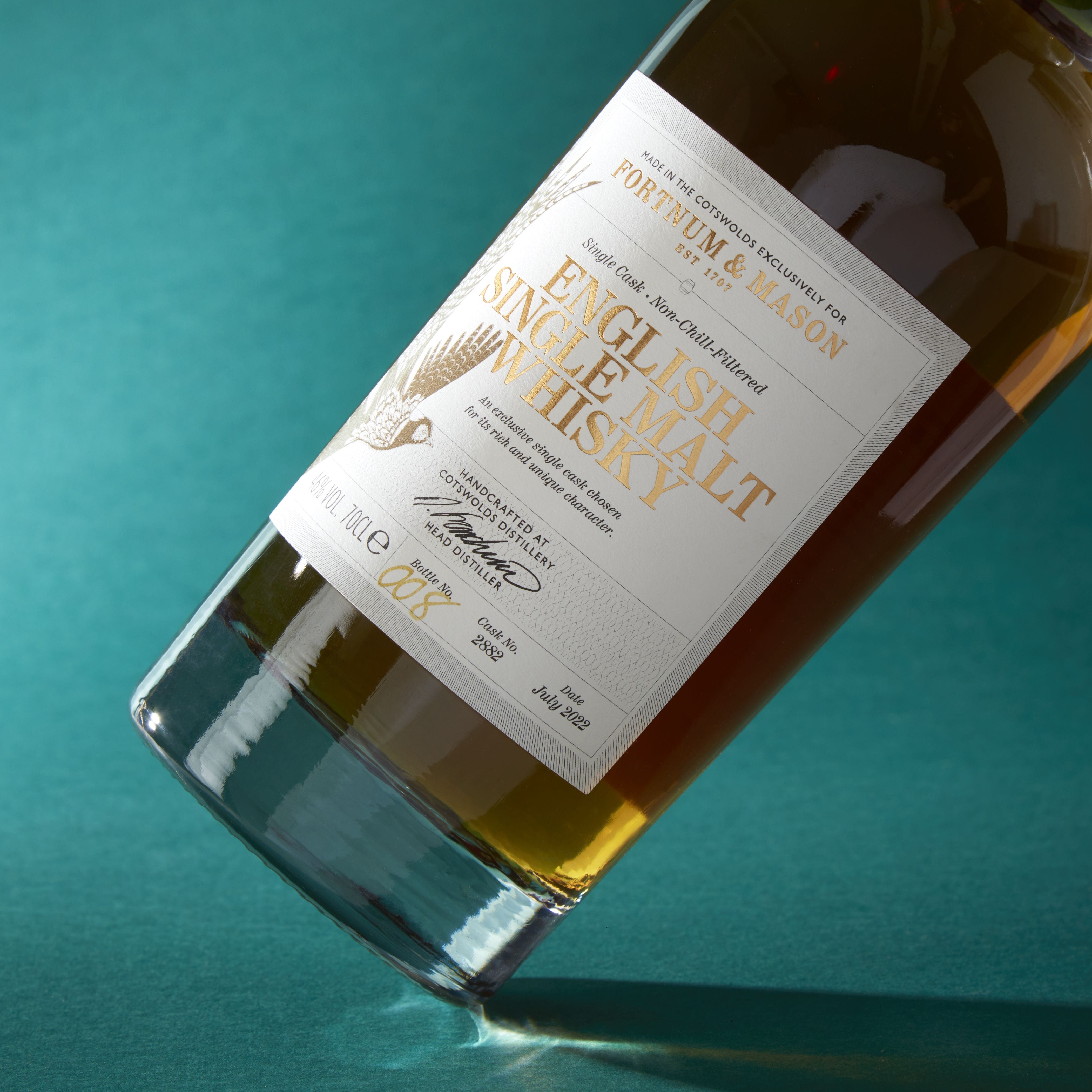 Fortnum's English single malt whisky 70cl single cask (British brand)