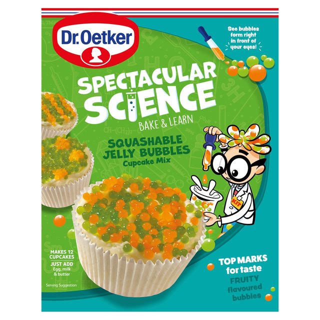 Dr. Oetker Spectacular! Science Squashable Jelly Bubbles Cupcake Mix   325g GOODS M&S   