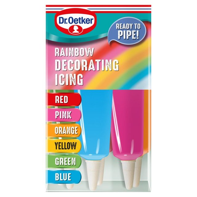 Dr. Oetker Rainbow Decorating Icing   114g GOODS M&S   