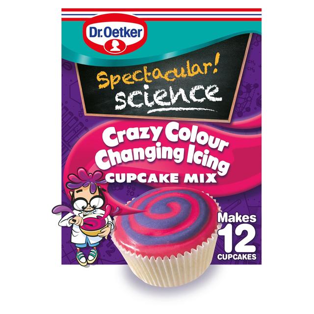 Dr. Oetker Spectacular! Science Crazy Colour Changing Icing Cupcake Mix   295g GOODS M&S   