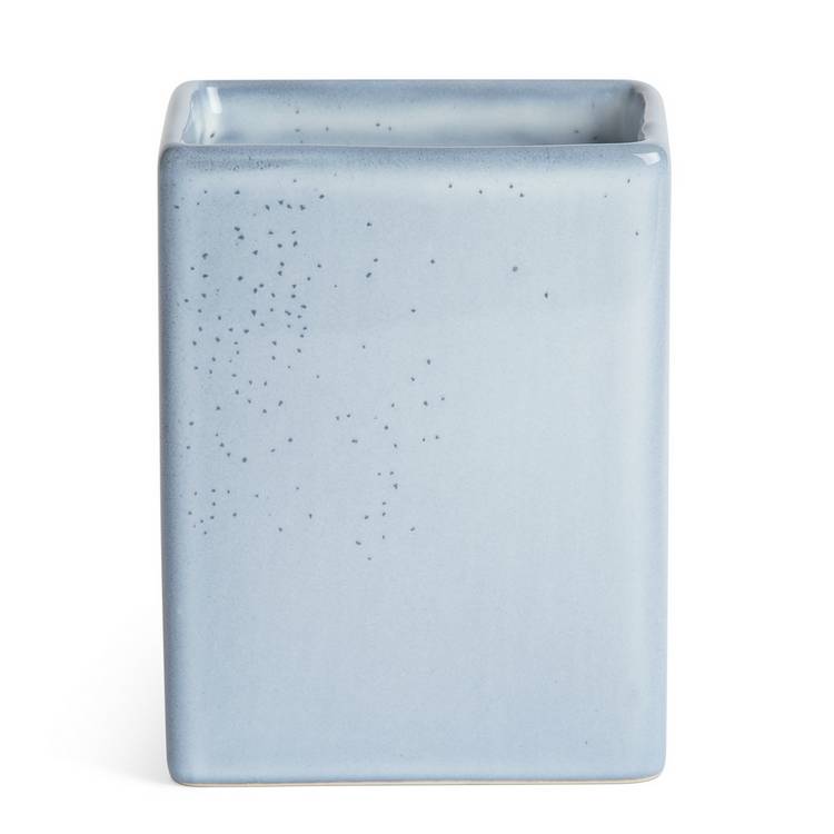 Habitat ceramic tumbler blue reactive glaze 12cm, imported from the UK