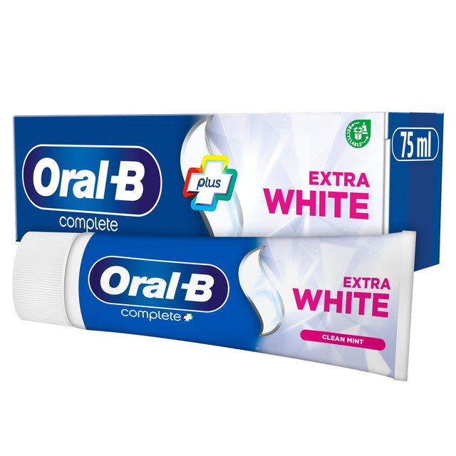 Oral-B Complete Plus Extra White Cool Mint Toothpaste   75ml GOODS M&S   