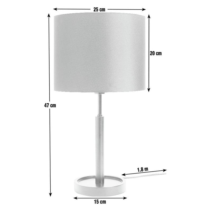 Argos Home Gloss black table lamp 47cm (British brand)
