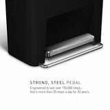 Simplehuman 45 litre plastic pedal bin black (British brand)
