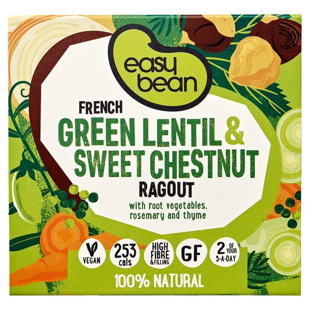 Easy Bean Green Lentil & Sweet Chestnut Ragout    320g GOODS M&S   