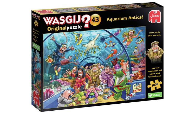 Wasgij Original 43 Aquarium Antics 1000 Piece Jigsaw Puzzle GOODS Argos