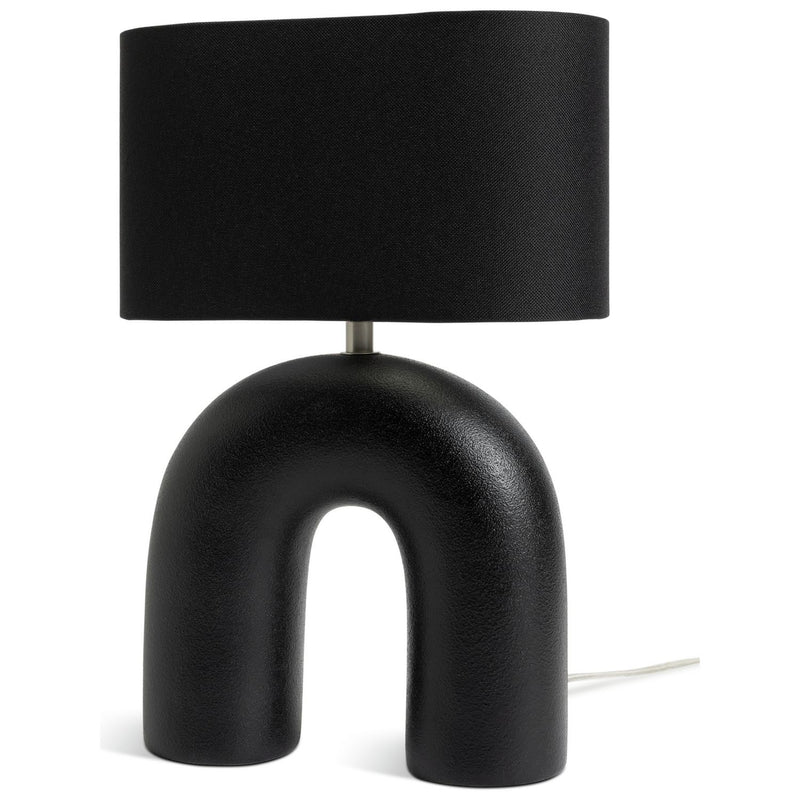 Argos Home Wishbone 37cm Ceramic Table Lamp - Black