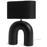 Argos Home Wishbone 37cm Ceramic Table Lamp - Black