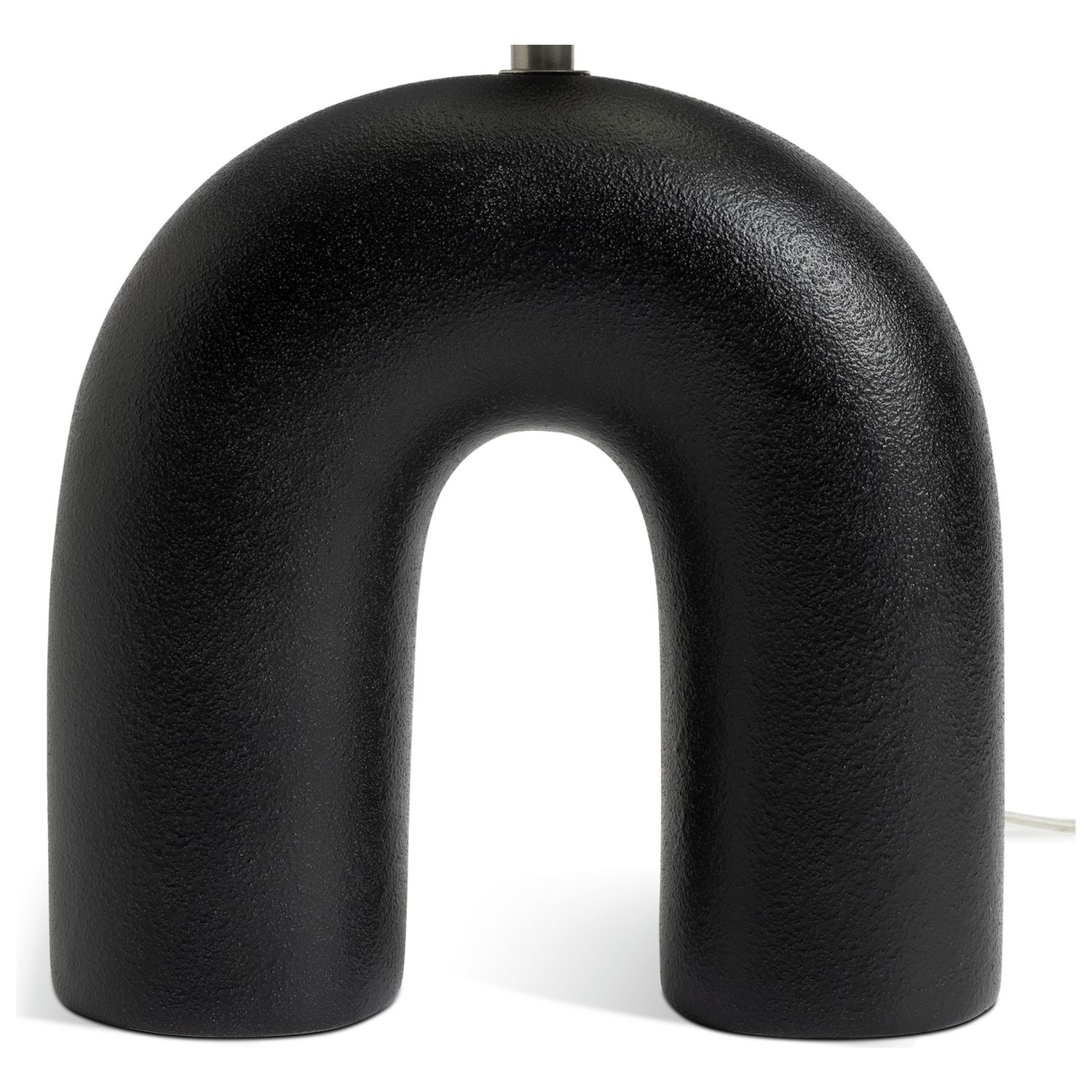 Argos Home Wishbone 37cm Ceramic Table Lamp - Black