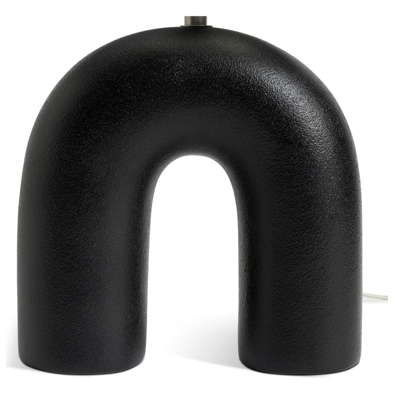 Argos Home Wishbone 37cm Ceramic Table Lamp - Black