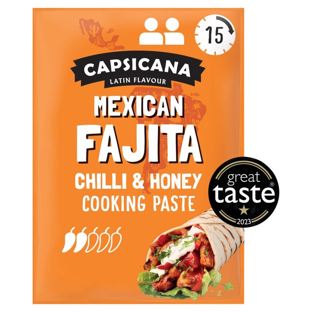 Capsicana Mexican Chilli & Honey Fajita Cooking Paste Serves 2 Medium/Mild   60g GOODS M&S   