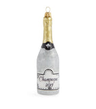 Glitrende champagneflaske juletrepynt