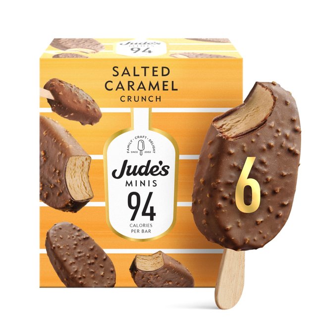 Jude's Mini Salted Caramel   6 x 50ml GOODS M&S   