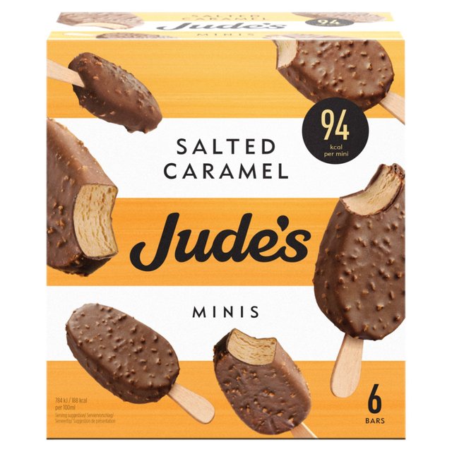 Jude's Mini Salted Caramel   6 x 50ml GOODS M&S   