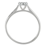 Revere 9ct White Gold 0.15ct Diamond Engagement Ring - T