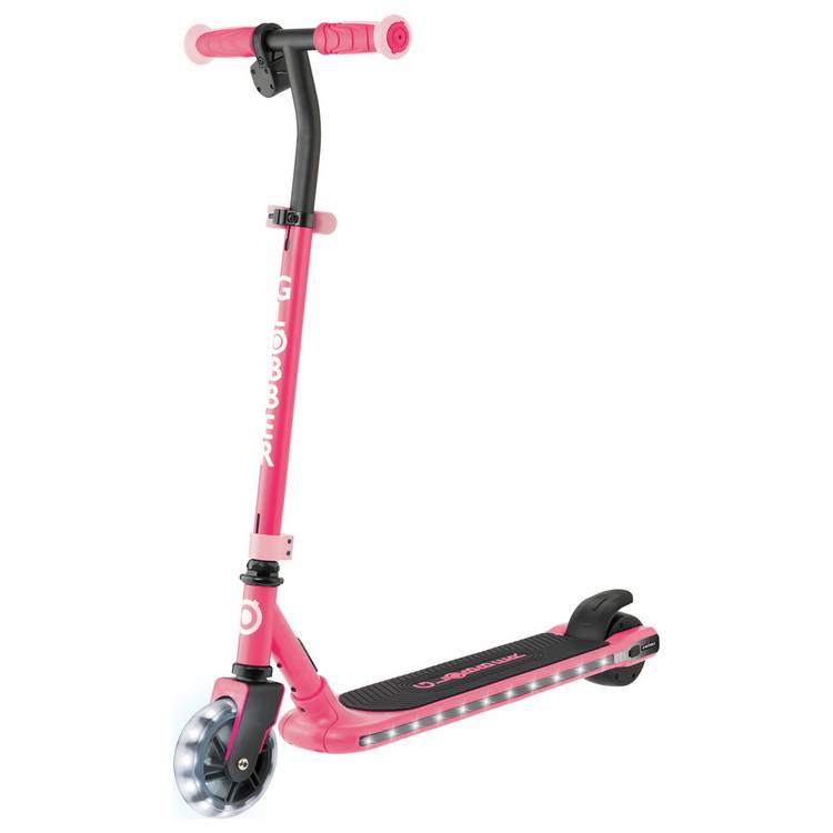 Globber E-motion 6 pink electric scooter for kids, imported from the UK