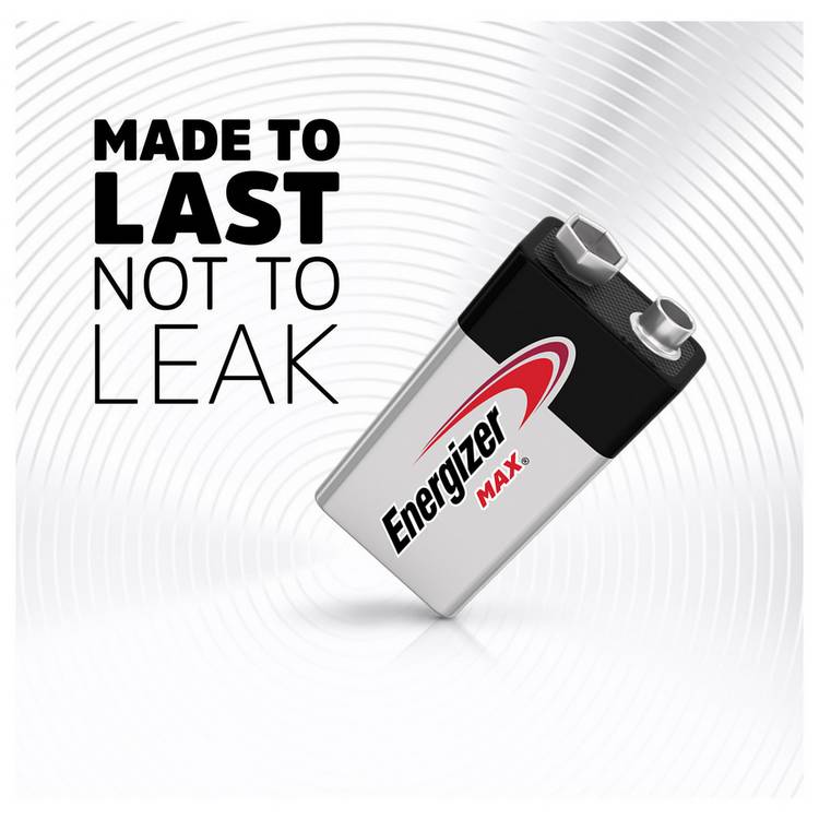 Energizer Max alkaline 9V batteries pack of 3 - British product