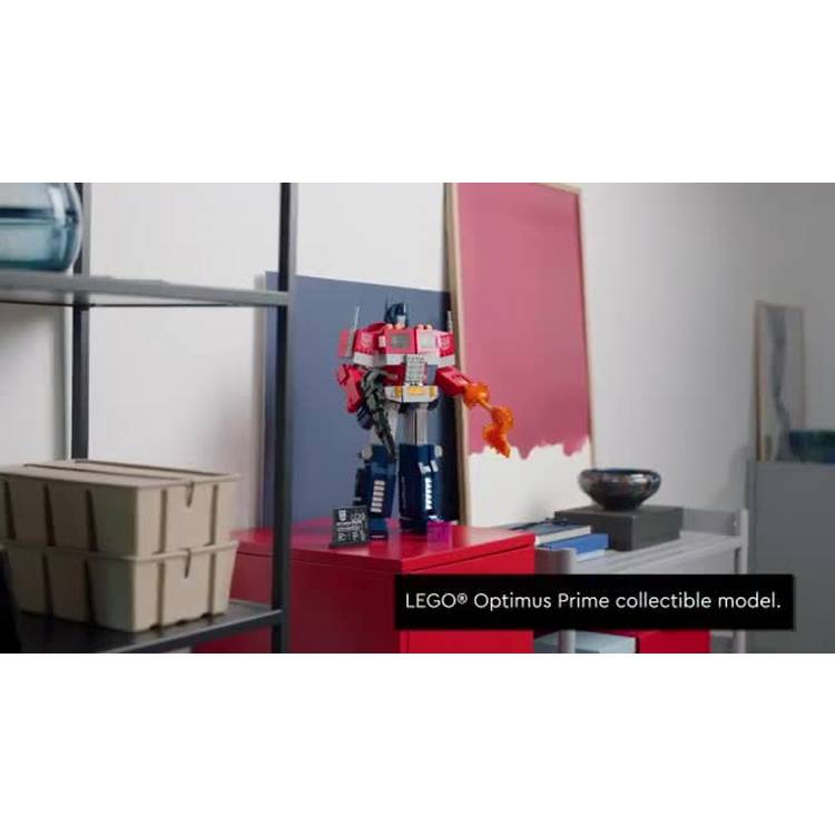 LEGO Icons Optimus Prime robot model set, UK version