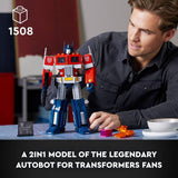 LEGO Icons Optimus Prime robot model set, UK version