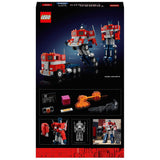 LEGO Icons Optimus Prime robot model set, UK version