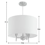 Argos Home brass and cream pendant light, UK version