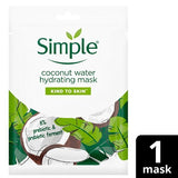 Simple Kind to Skin Hydrating Coconut Water Sheet Mask 1pc GOODS Superdrug   