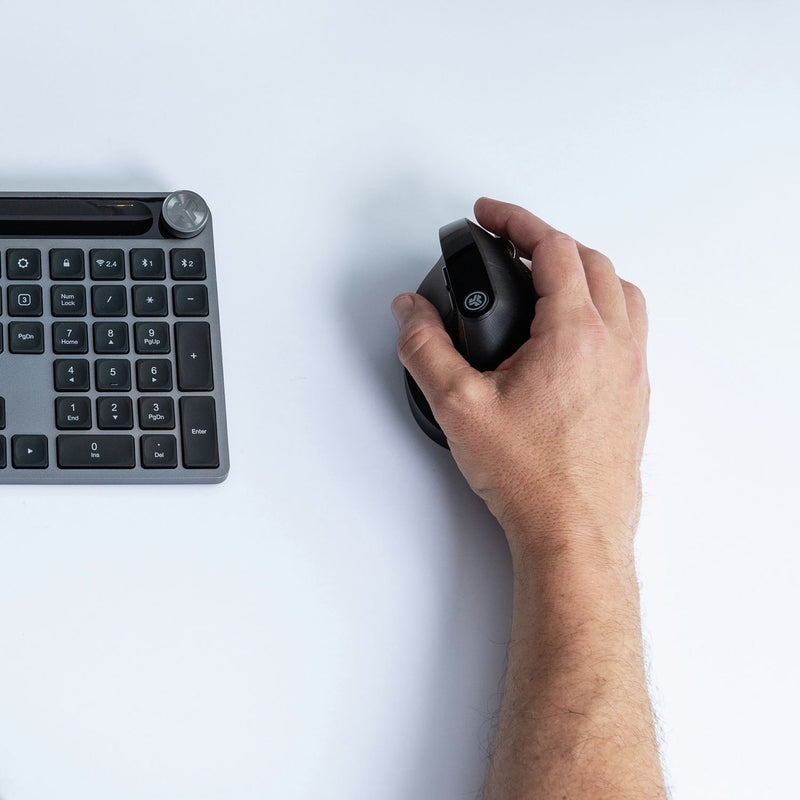 JLab JBuds ergonomic wireless mouse in black (British brand)
