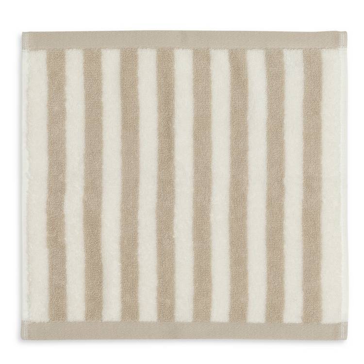 Habitat oatmeal stripe 2 pack face cloths (British brand)
