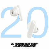 Skullcandy Smokin Buds true wireless earbuds in White, imported from the UK